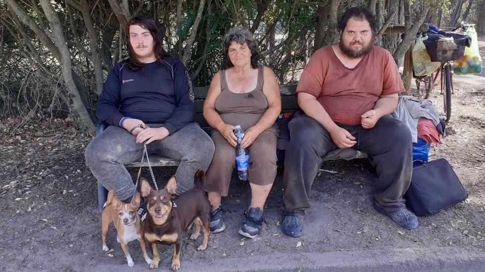 Una intera famiglia costretta a vivere in pineta: «Vita e burocrazia ci hanno portati qui»