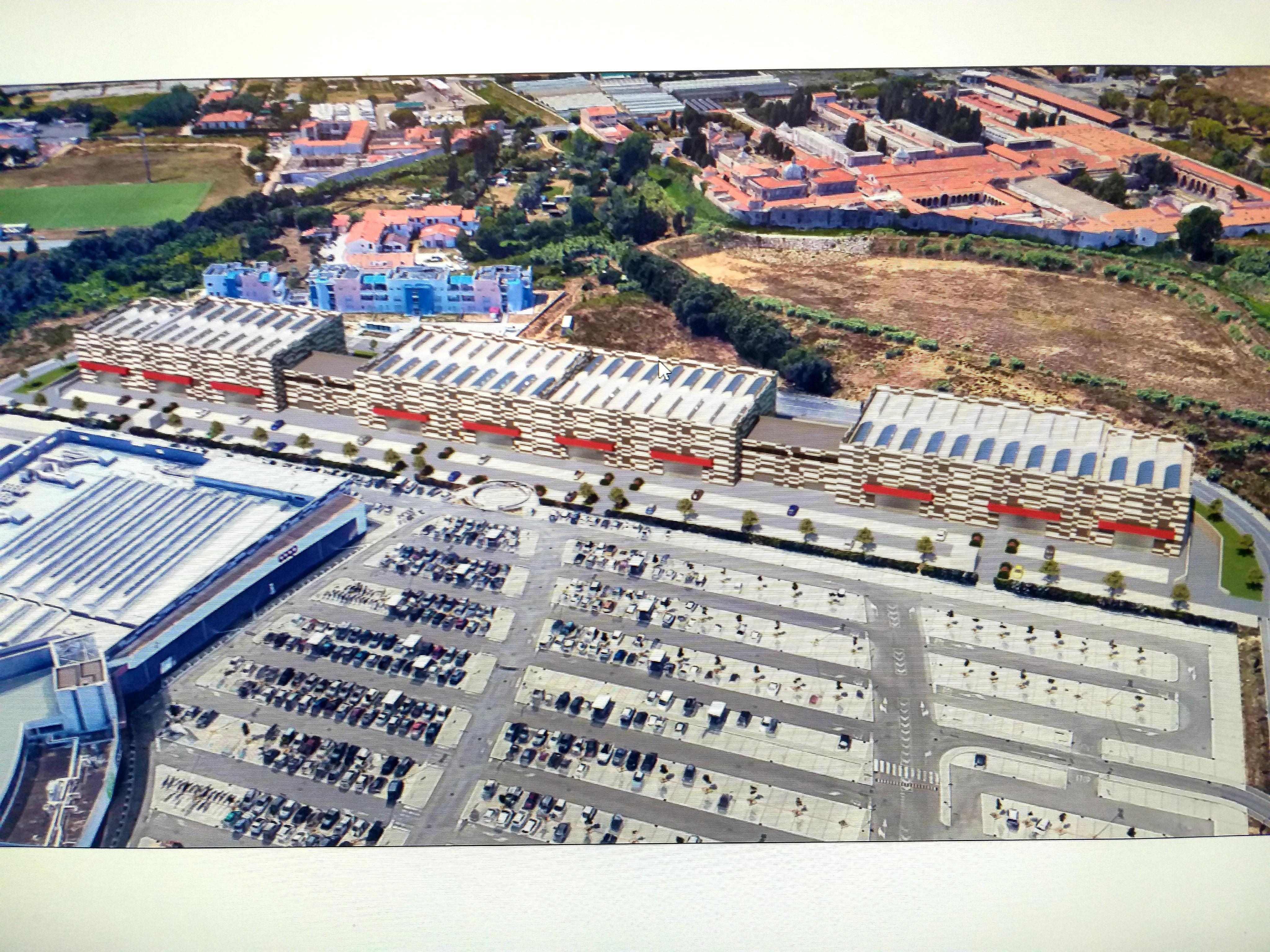 La riproduzione al computer con i tre nuovi blocchi commerciali previsti ad ovest della Coop al Parco Levante