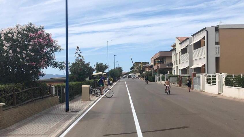 Nuova pista per le biciclette a Pratoranieri, è un altro passo verso la ciclovia Tirrenica