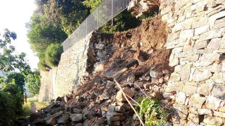 Mura crollate a Montenero Parte la caccia ai fondi per la rapida ricostruzione