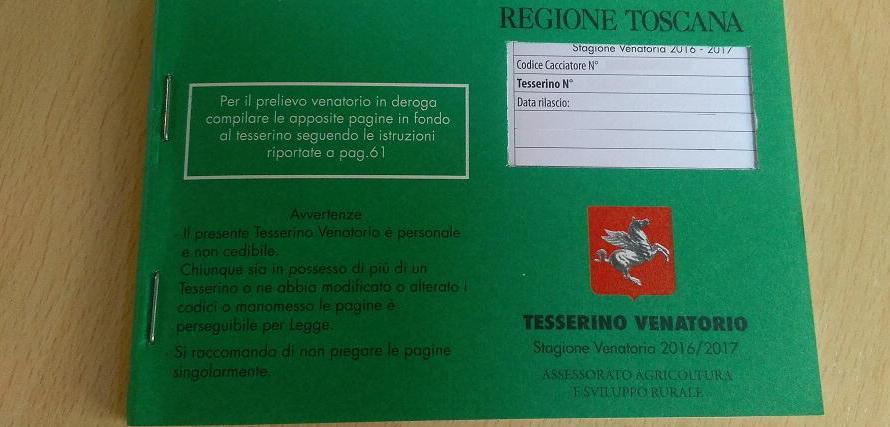 In distribuzione i tesserini venatori Dove ritirarli 