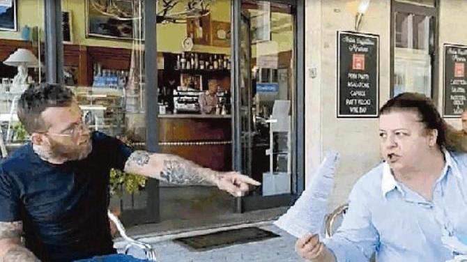 Amadio attacca Bottai, lui si presenta al bar e tra i due sono scintille