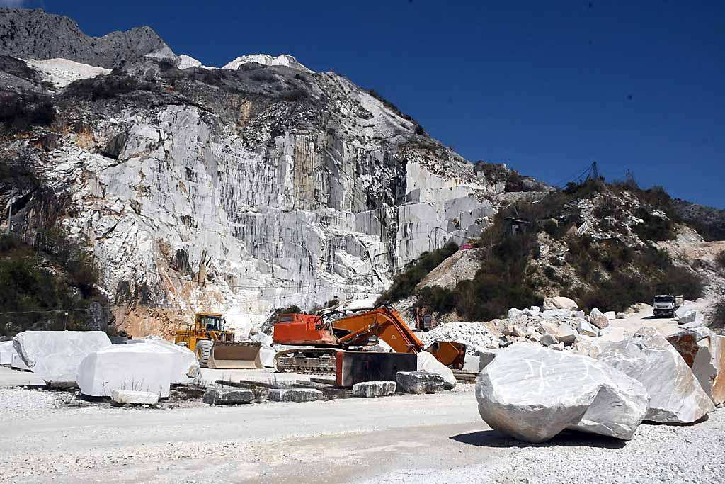 Una veduta delle cave