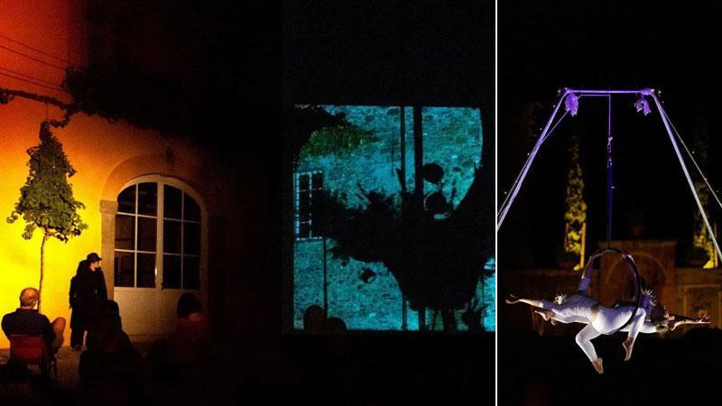 Proiezioni, giochi di luci, spettacolo in una passata edizione de “Le Rinascenze” nel magnifico parco della Villa Reale di Marlia in Lucchesia