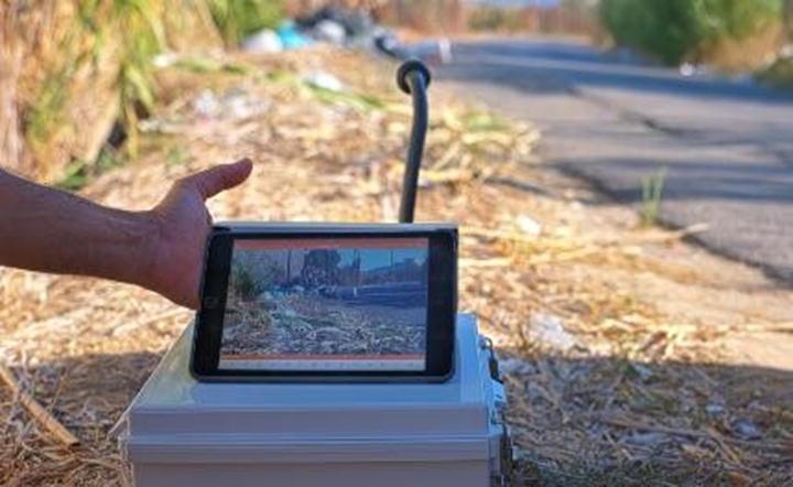 Uno dei monitor delle fototrappole