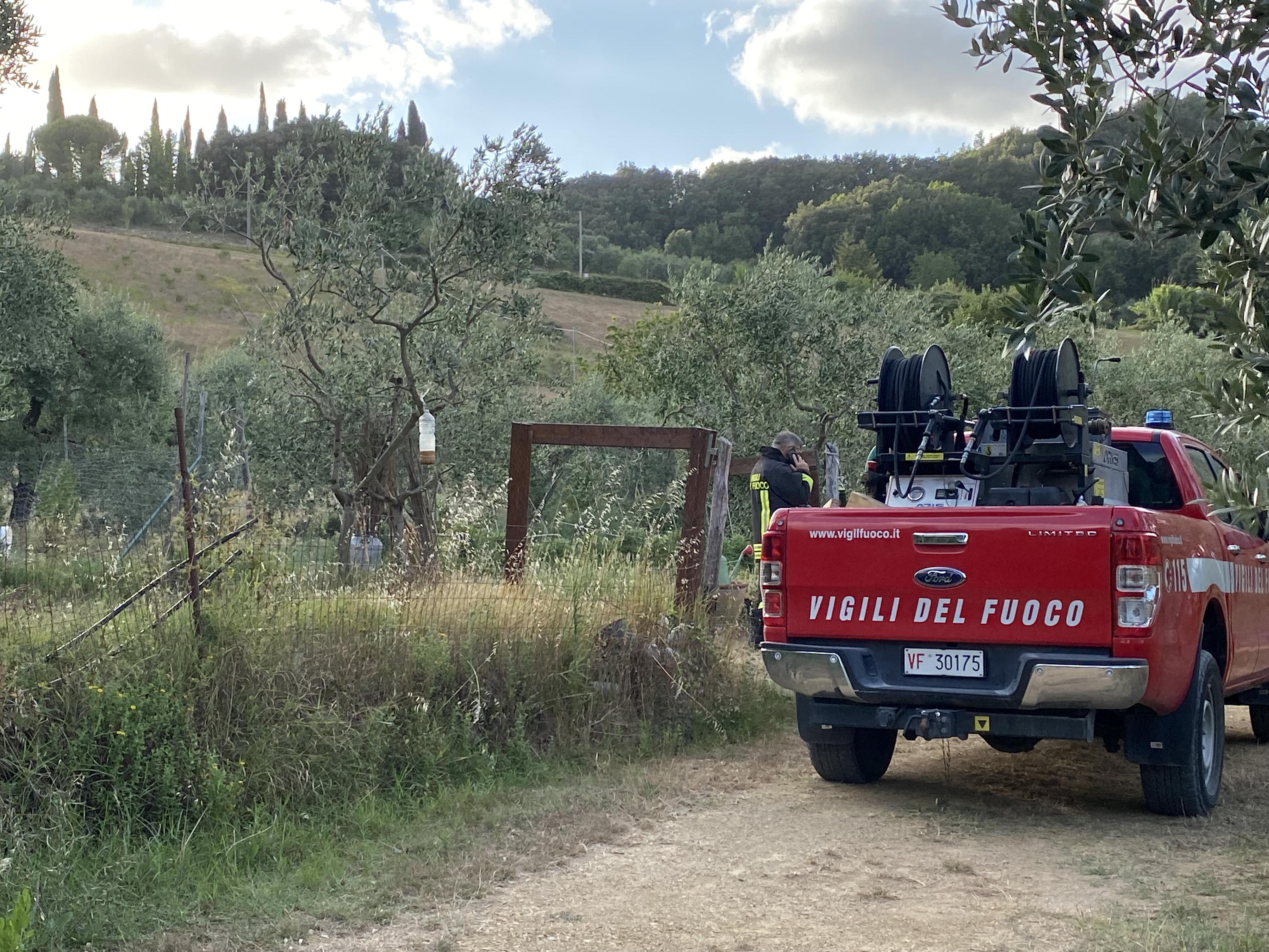 I vigili sul posto