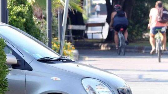 Nuovi incidenti sulla ciclabile a causa delle siepi troppo alte