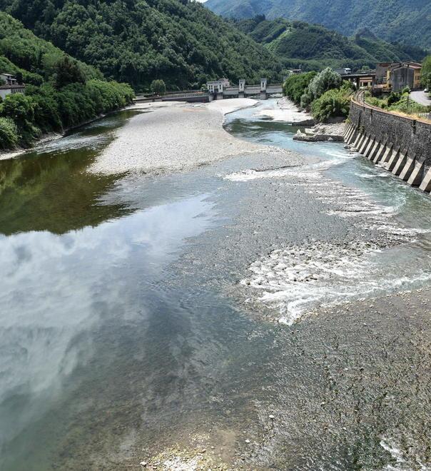 Ricompaiono le spiagge sulle sponde del Serchio 