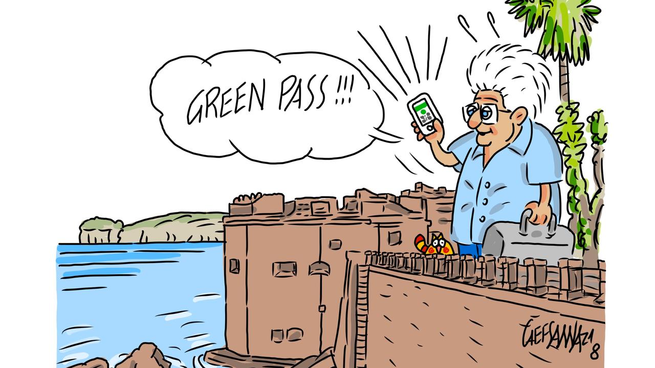 La vignetta di Gef: il presidente Mattarella in vacanza ad Alghero