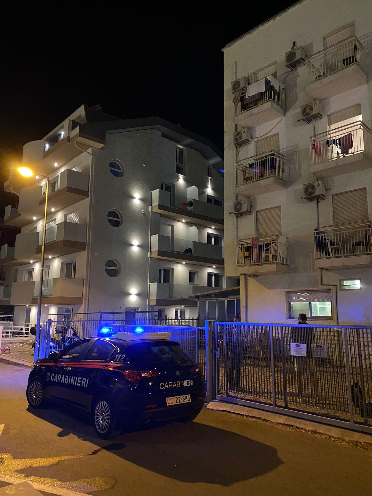 L'intervento dei carabinieri venerdì sera all'hotel Nizza di Riccione