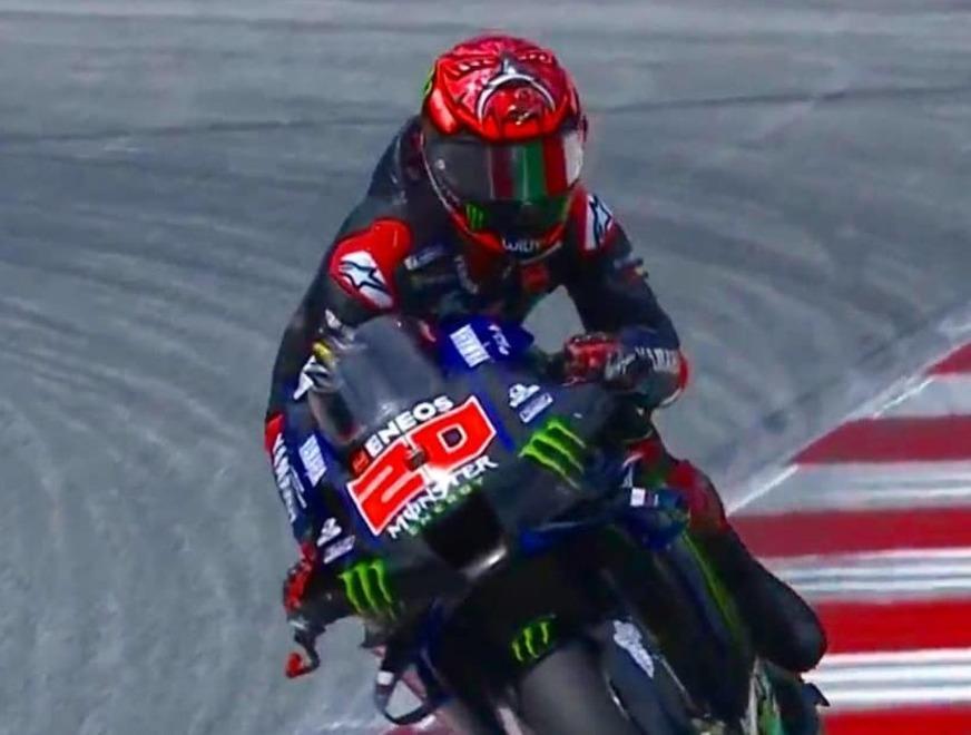 Quartararo è “circondato” È una griglia rosso Ducati 