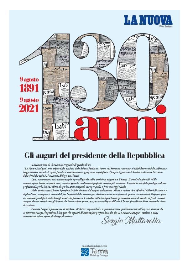 La Nuova Sardegna compie 130 anni, il messaggio augurale del presidente della Repubblica Sergio Mattarella