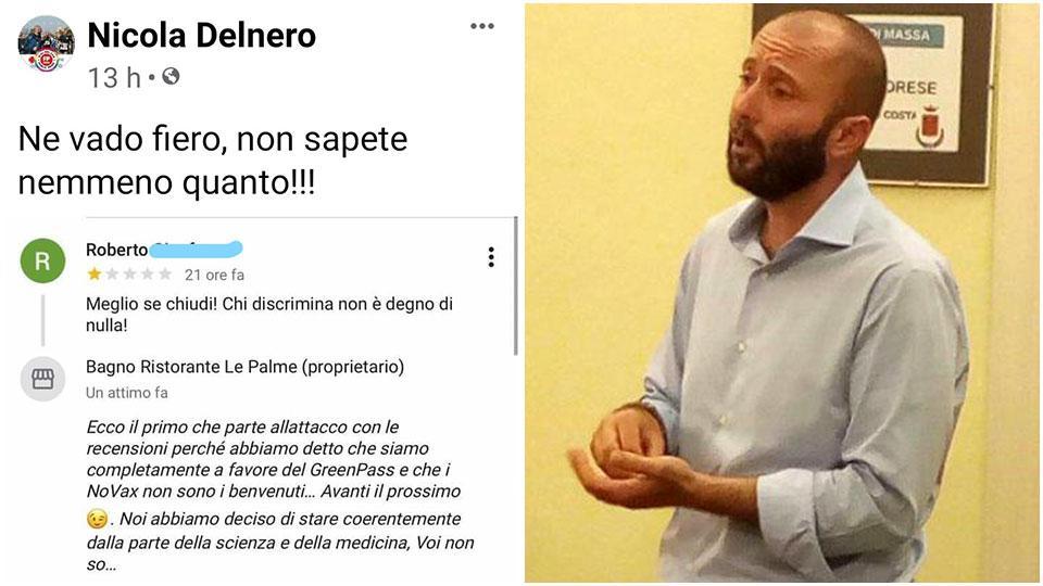 Il post di Nicola Delnero, con la sua risposta alla “recensione” e il ristoratore