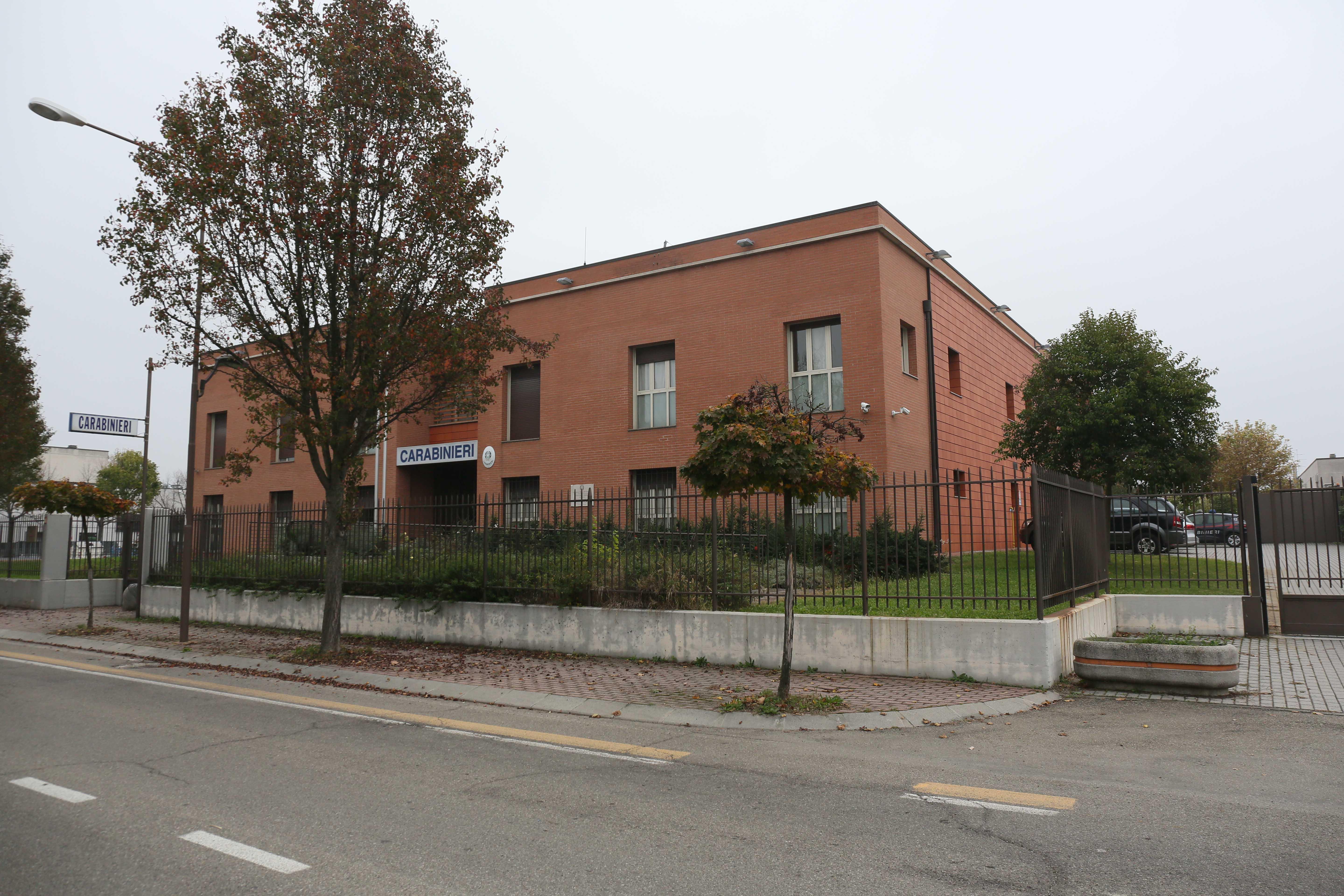 La caserma dei carabinieri di Correggio