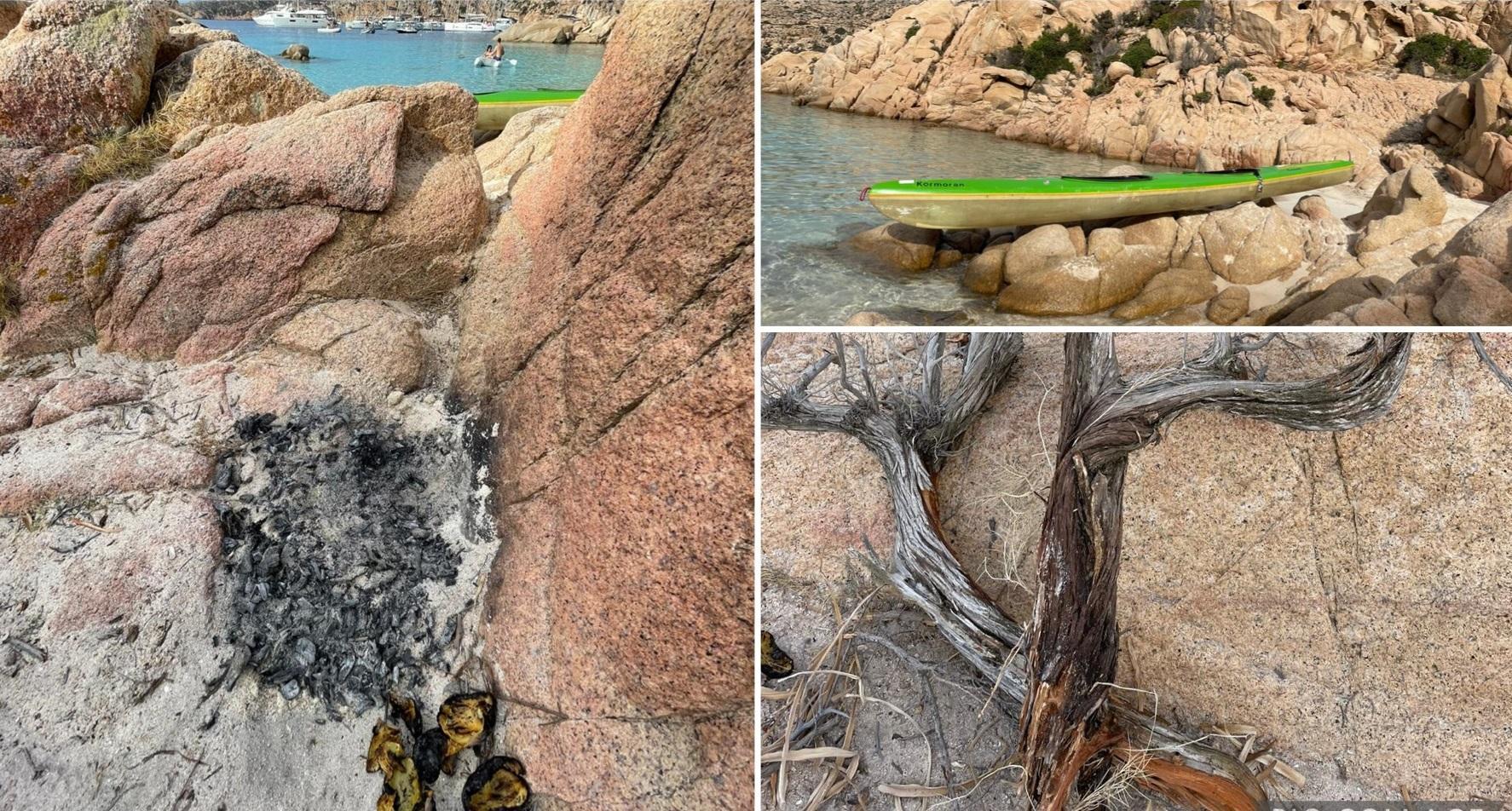 La Maddalena, assalto a Cala Coticcio: campeggio e patate alla brace con il ginepro