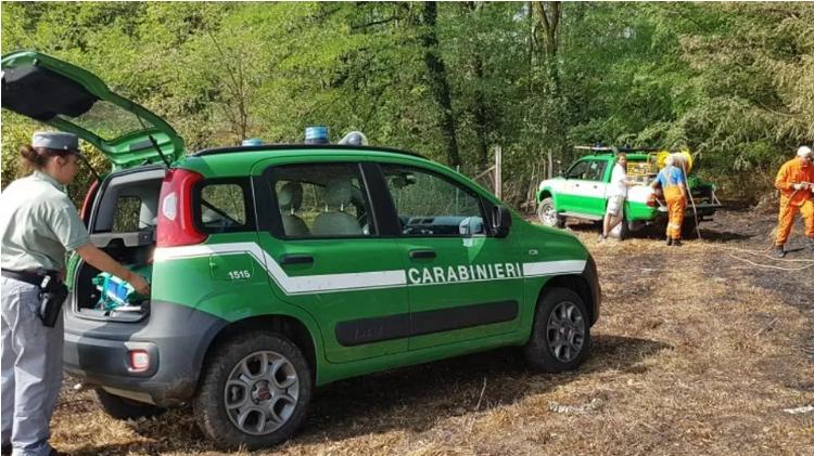 Una pattuglia della Forestale (foto d'archivio)