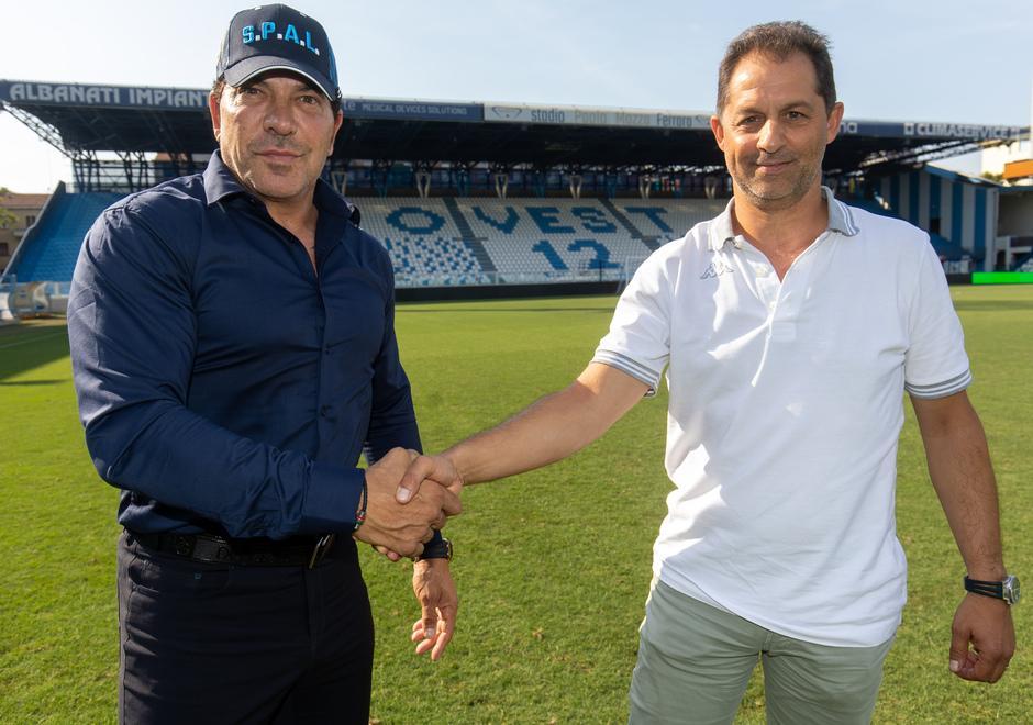 Colombarini: «Fatto il meglio, Spal in buone mani». Tacopina: darò il 110% per riportare il club in A 