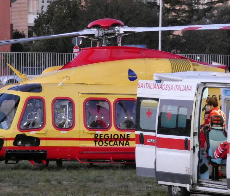 Un intervento di Pegaso e Croce rossa (foto d’archivio)
