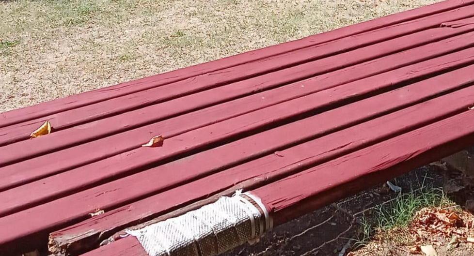 Rubati tavolo e panchine nel parco “della Società” 