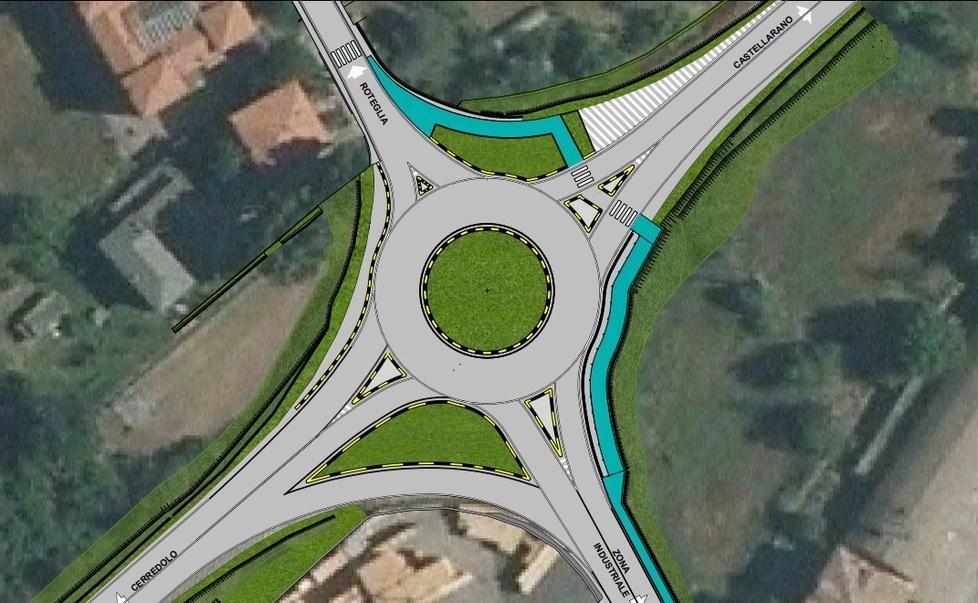 Via ai lavori per la rotatoria Da lunedì senso alternato