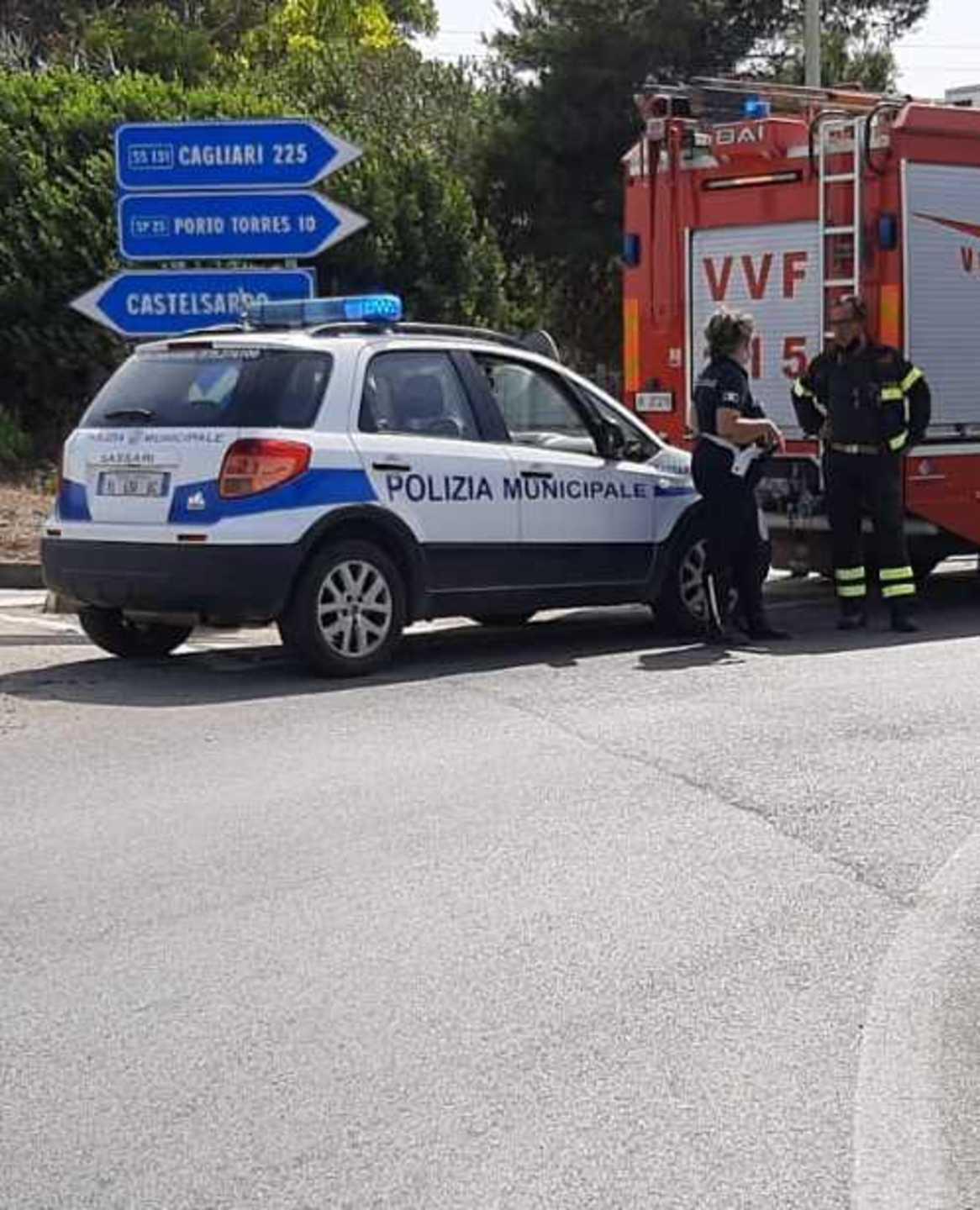 Sassari, scappa dopo l’incidente e abbandona la moto 