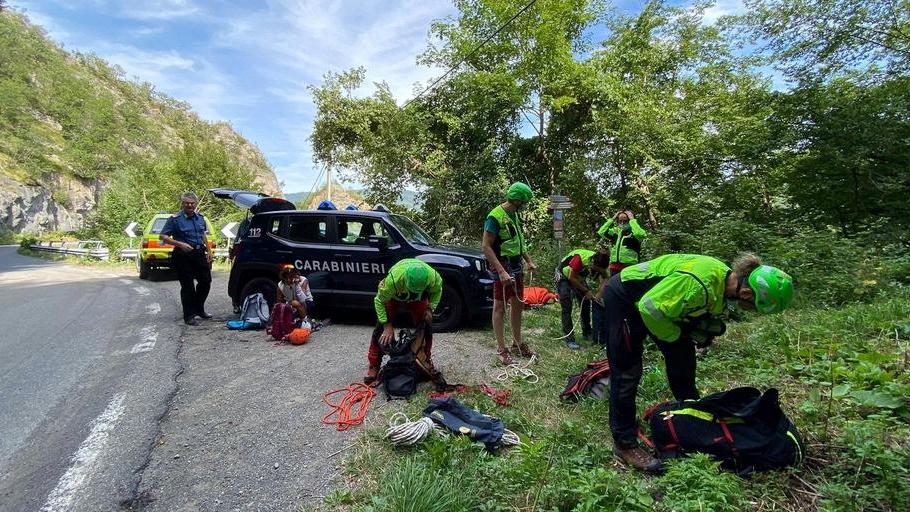 Escursionista scivola alla Ferrata del Barranco Recuperata sana e salva