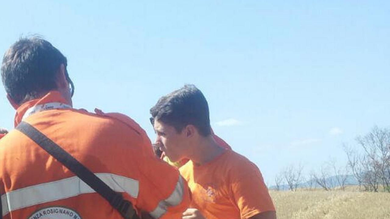 I soccorritori della Pubblica assistenza di Rosignano (foto d'archivio)