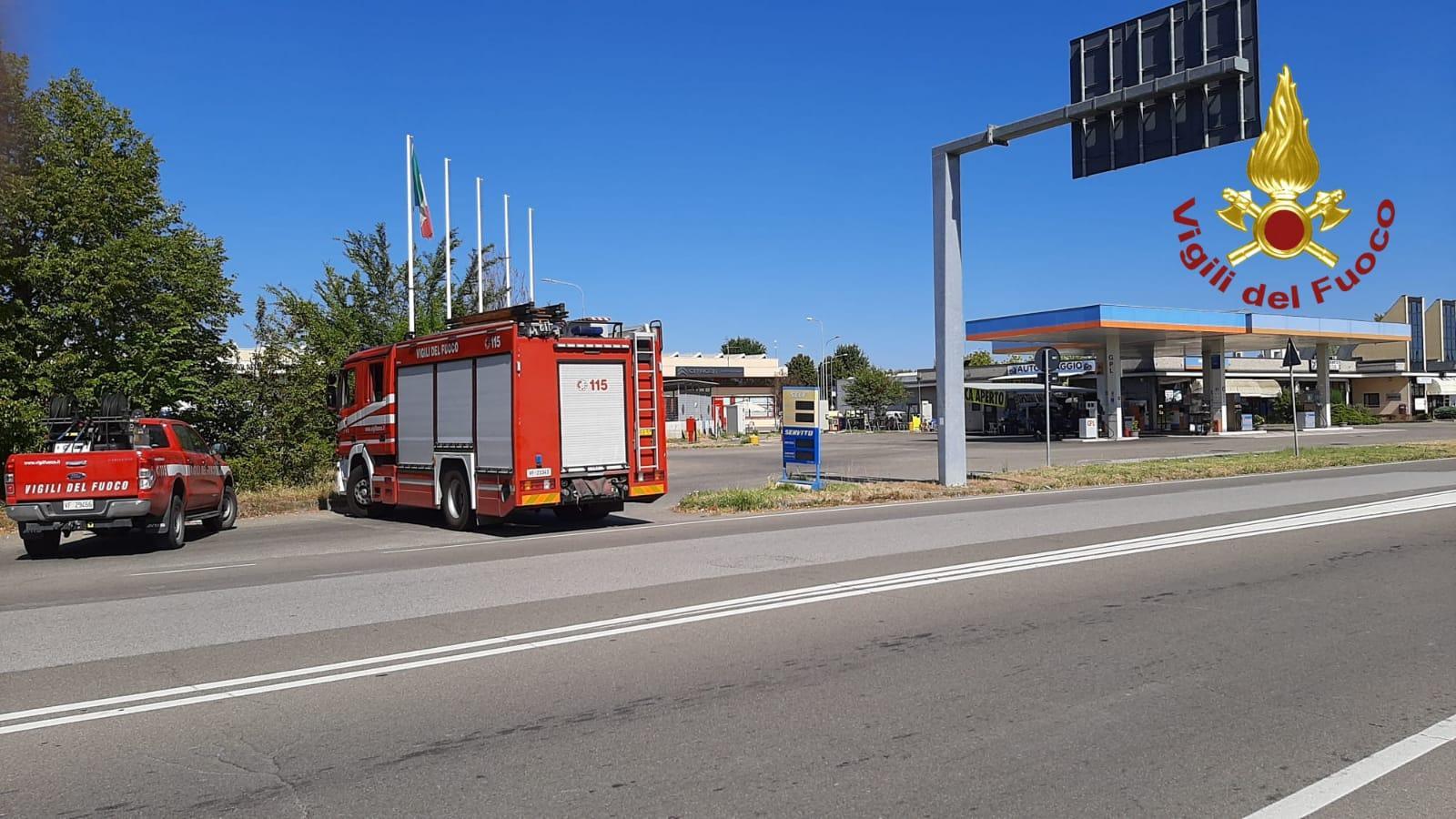 Carpi, fuga di gas da distributore gpl. Chiusa l'area per sicurezza