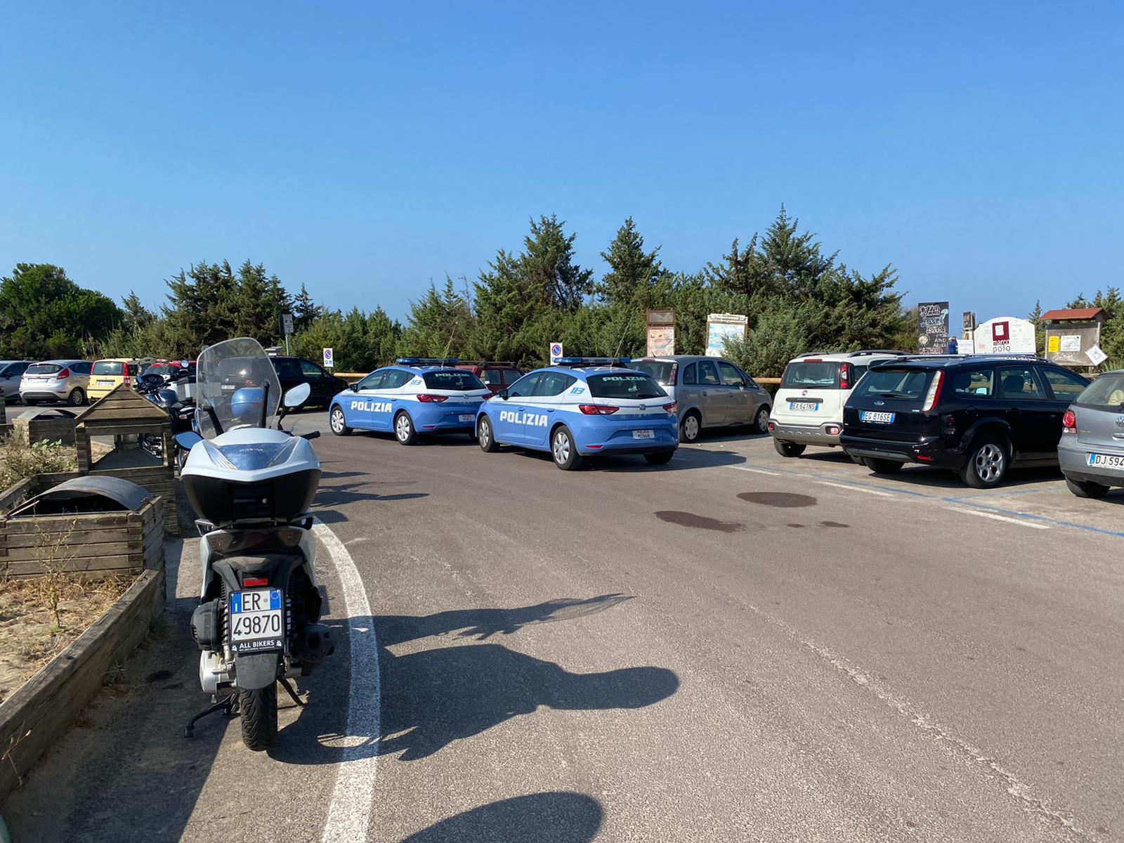 La polizia a Marina di Vecchiano