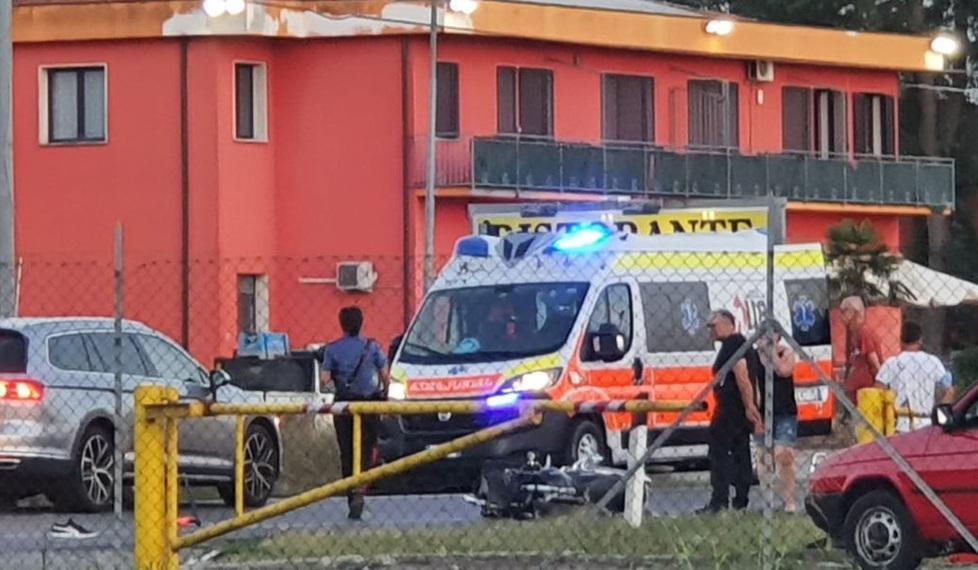 Incidente sulla Romea Grave un motociclista 