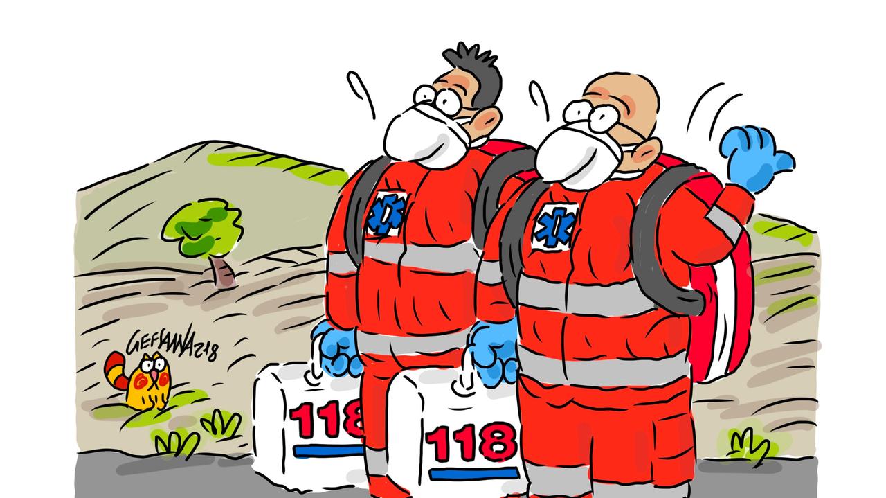 La vignetta di Gef: pasticcio burocratico lascia senza benzina parte dei mezzi del 118