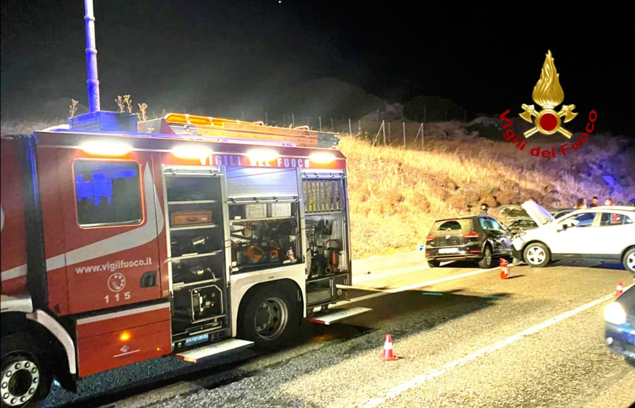 L'incidente nei pressi di Geremeas (foto Mario Rosas)