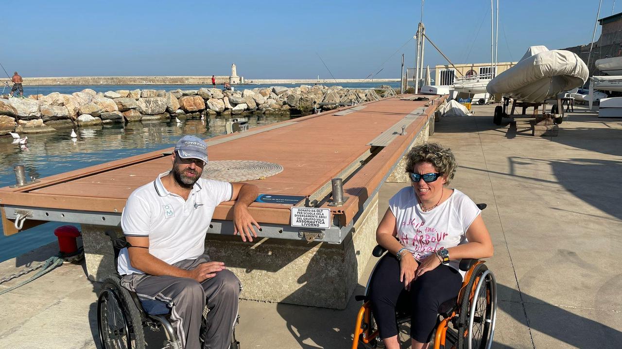 Igor Macera e Mariagiulia Brolini due praticanti da anni della vela con la sezione allestita da Assonautica