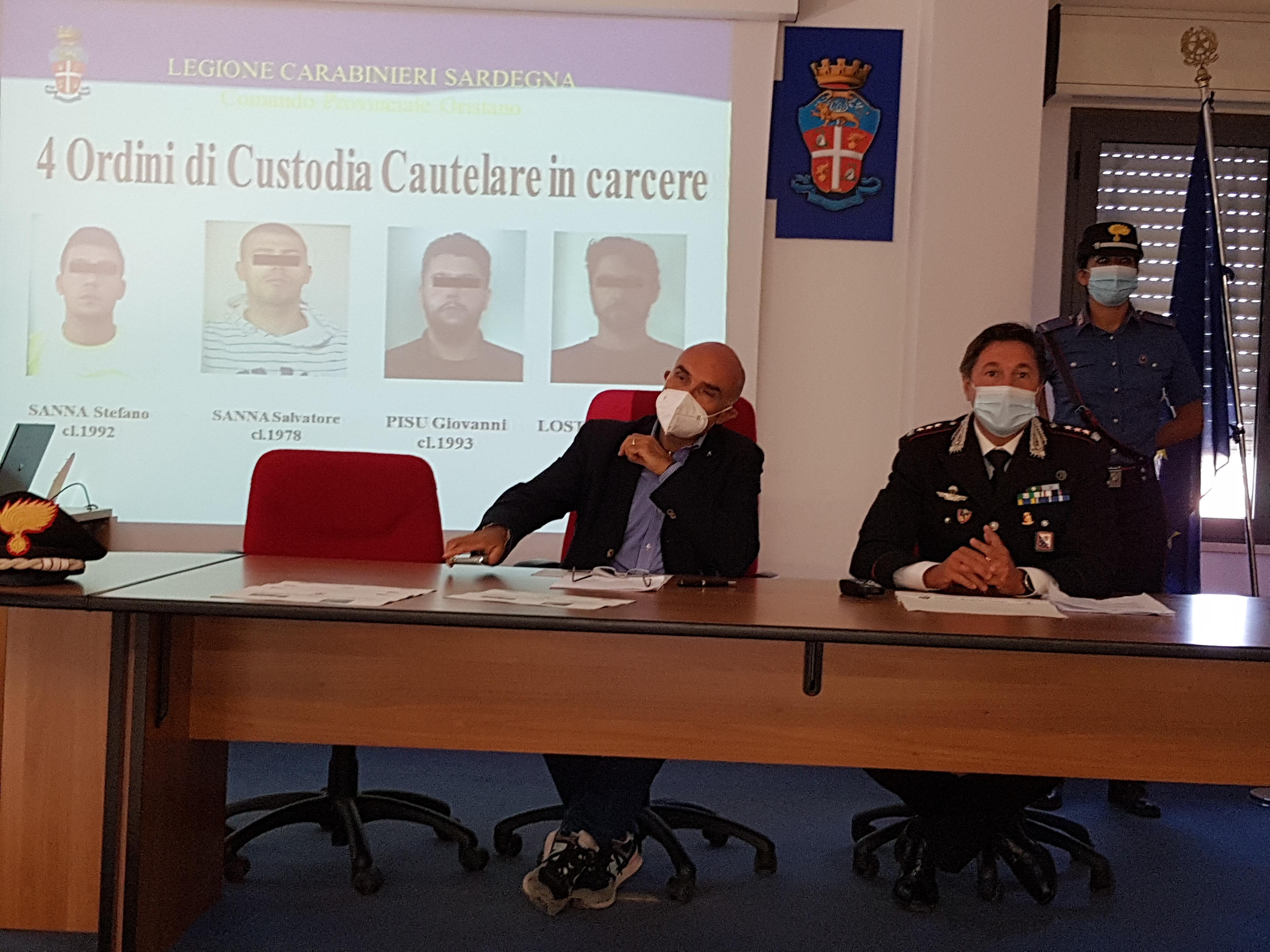 La conferenza stampa a Oristano