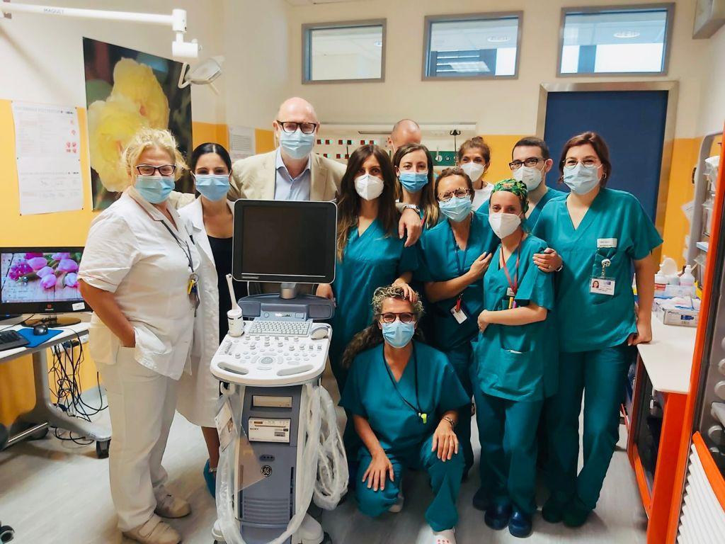 Il team di Ostetricia: al centro la dottoressa Cavaliere