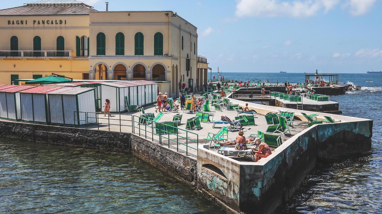 I Bagni Pancaldi (foto Marzi/Archivio Tirreno)