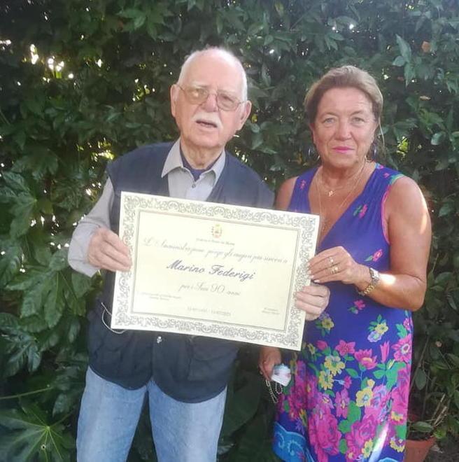 Tanti auguri a Marino Federigi per i 90 anni