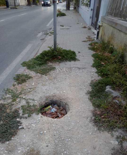 Parco Malfatti, sporco e non sicuro per i bimbi