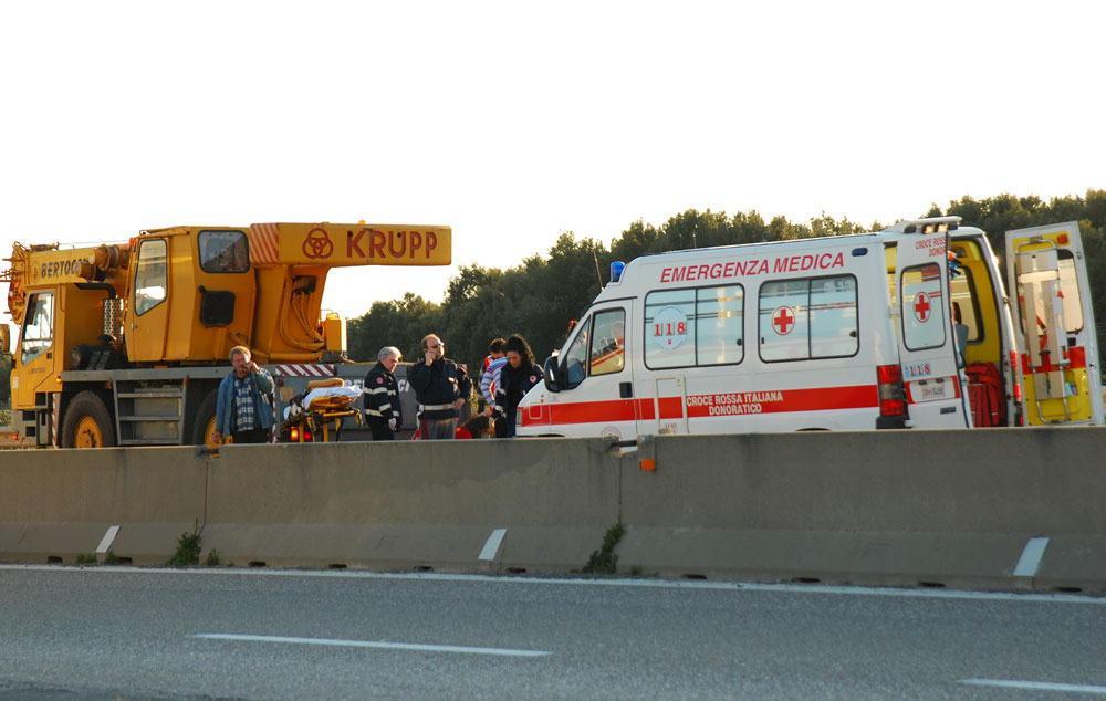 Un intervento di soccorso sulla variante Aurelia (archivio)