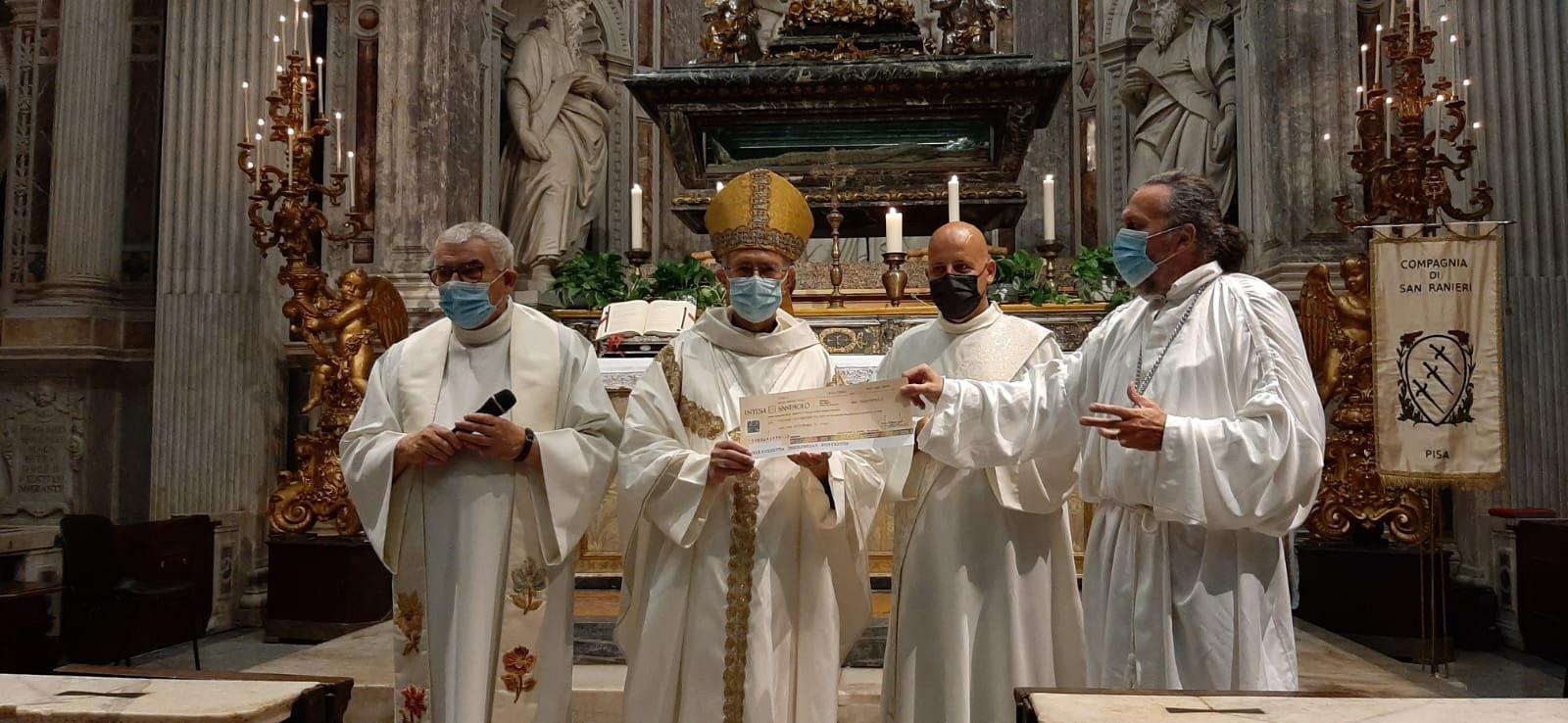Dalla Compagnia di San Ranieri 2.500 euro per la Caritas diocesana di Pisa 