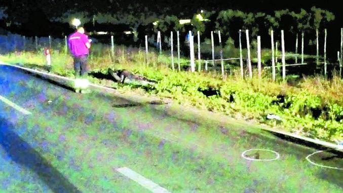 I resti dei due veicoli sparsi per decine di metri