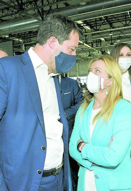 Matteo Salvini e Giorgia Meloni