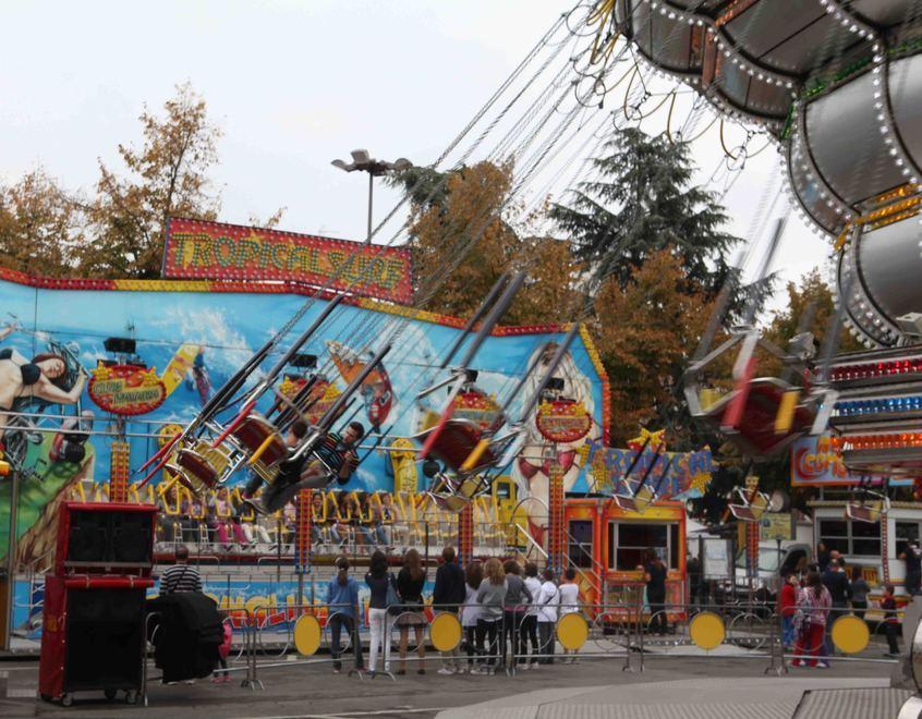 Il luna park alla Fiera di Bagnolo