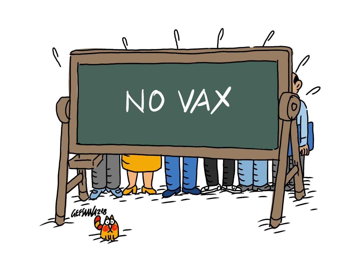 La vignetta di Gef - Docenti no vax: meglio l'aspettativa dell'immunizzazione