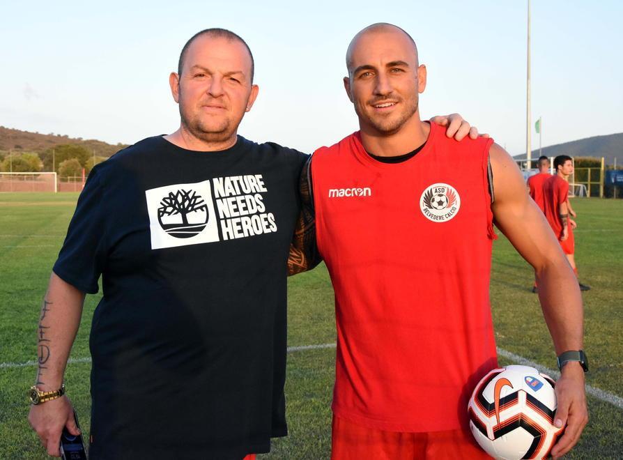 Blanchard insieme con il presidente dells Belvedere, Federico Clementini (Foto BF)