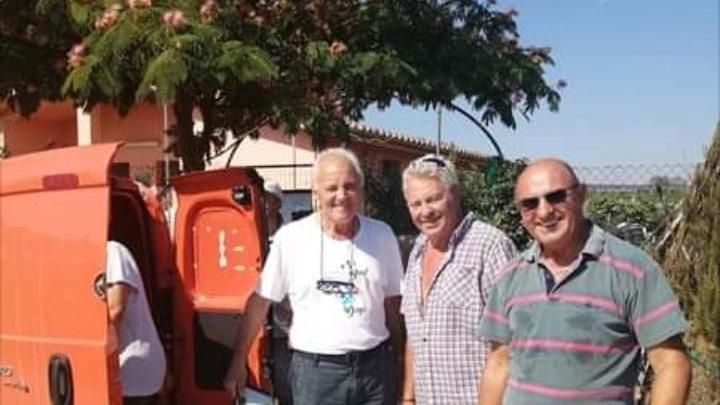 Alcuni dei pensionatidegli Orti del Centro per la Terza età di Pontedera