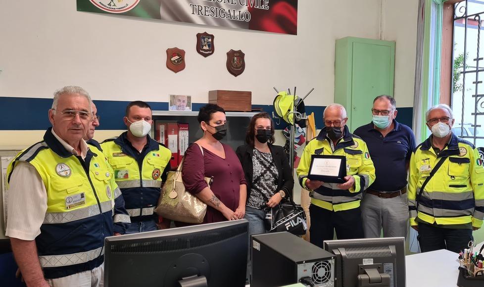 La Protezione civile non dimentica l’amato volontario