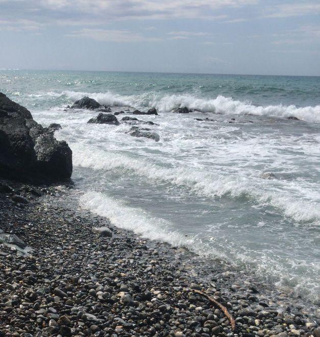 La spiaggia nella baia dell'Arancio, nella zona del Fortullino