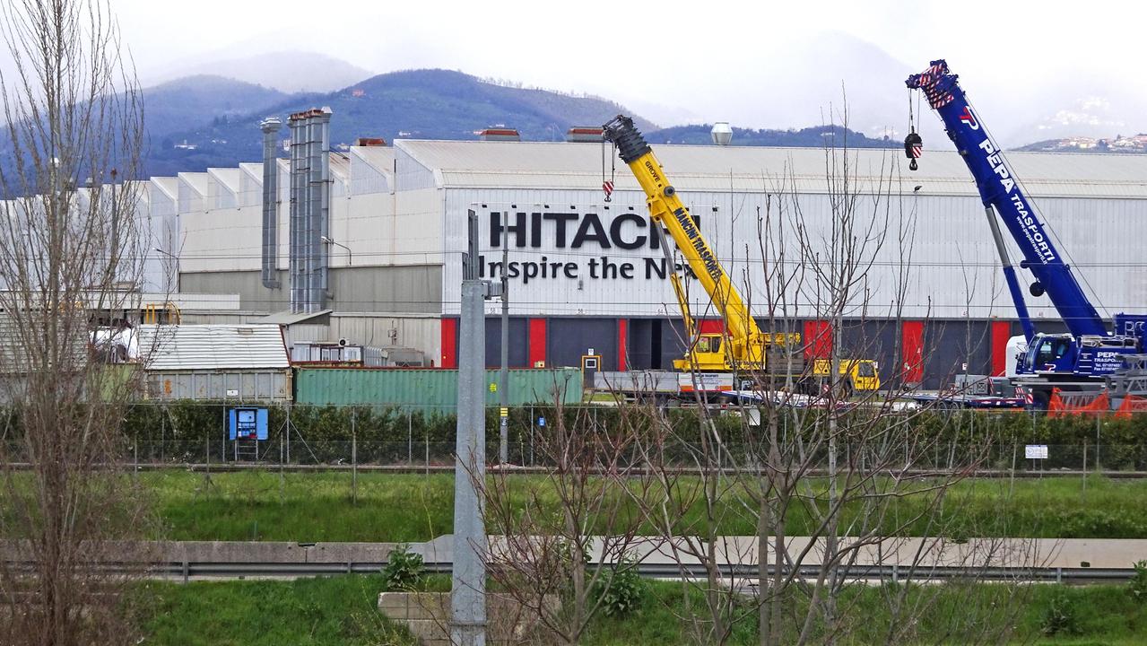 Lo stabilimento dell'Hitachi a Pistoia