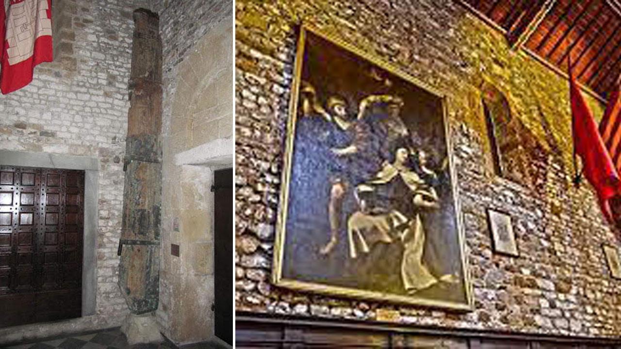 L'anico timone di galeae la bandiera di Kinzikas e vessilli della riva detsra in Sa Siro